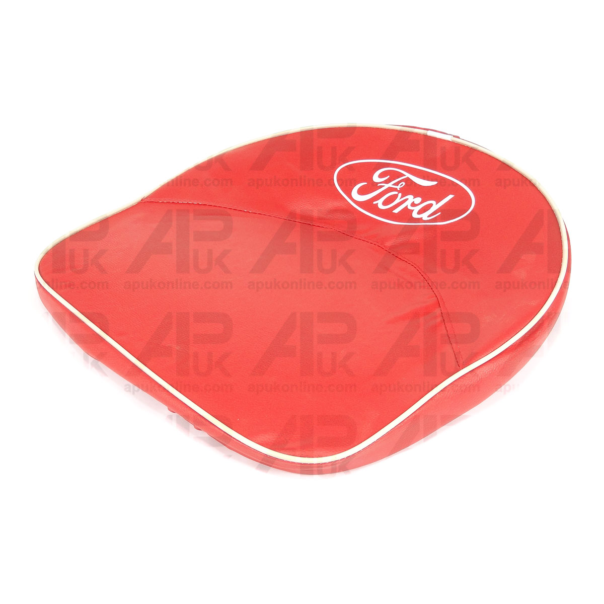 Padded Seat Pan Cushion Pillow Cover RED &amp; Logo for Ford 2N 8N 9N N Tractor