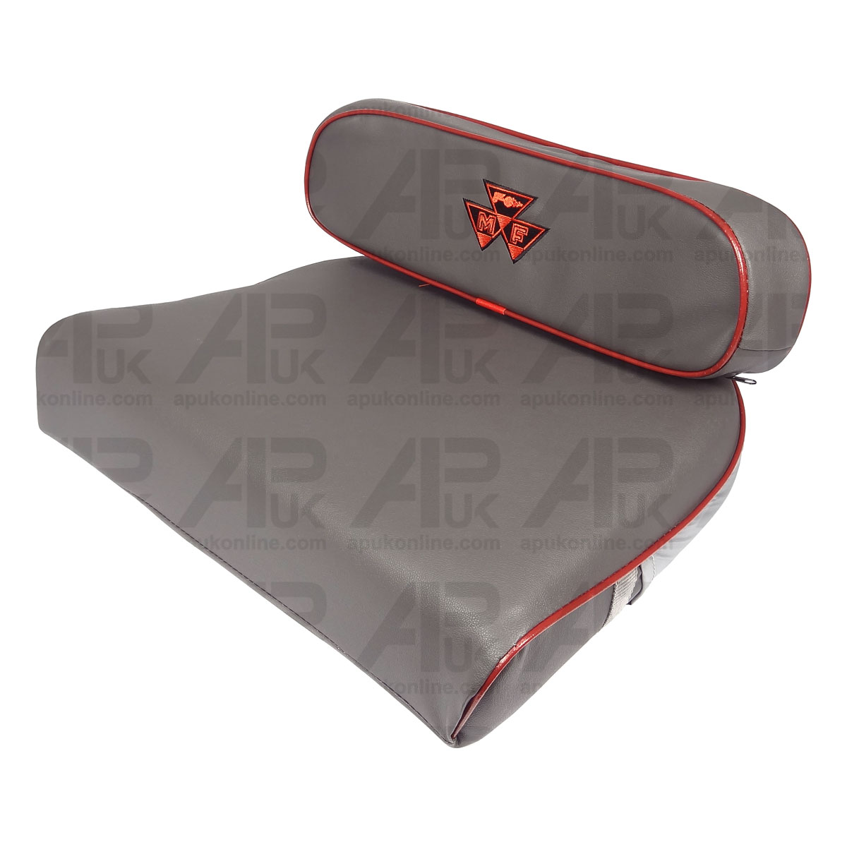 Seat Cushion Grey with MF Logo for Massey Ferguson 35 35X 65 135 148 165 Tractor