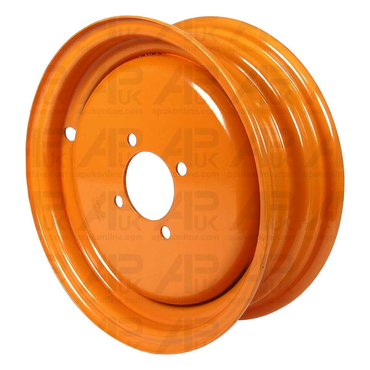 Front Wheel 12 Inch Orange 4 Stud for Kubota 4WD B1550 B1750 B4200 B6000 Tractor