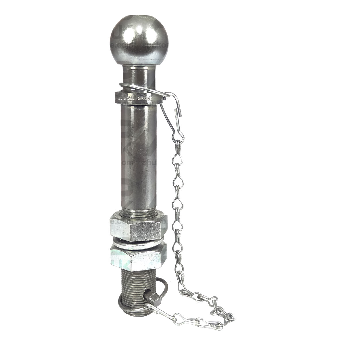 50mm Ball Trailer Tractor Tow Hitch Pin 32mm with Chain Max Load 3000kg Long