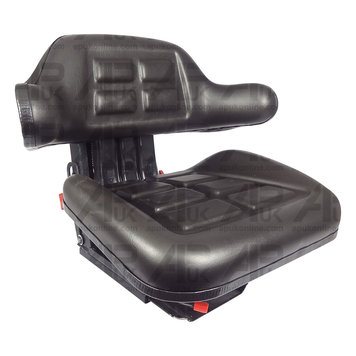 Black Wrap Around Tractor Dumper Suspension Seat with Height &amp; Weight Adjustment
