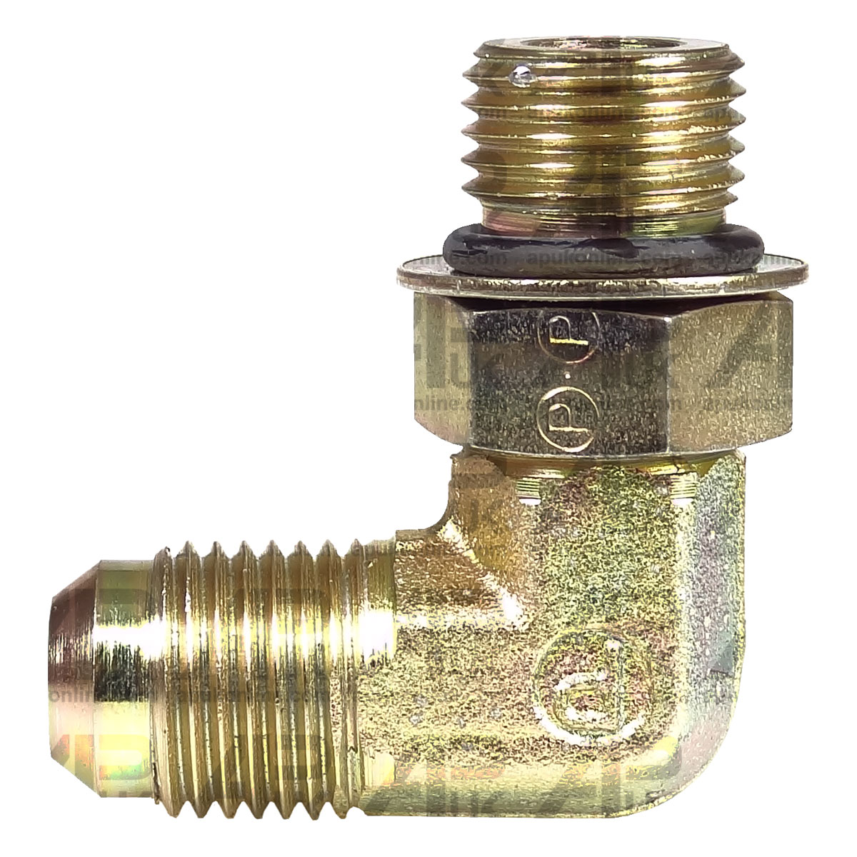 Power Steering Hose Adaptor 90 Deg for Case International IH CX100 MX80C Tractor