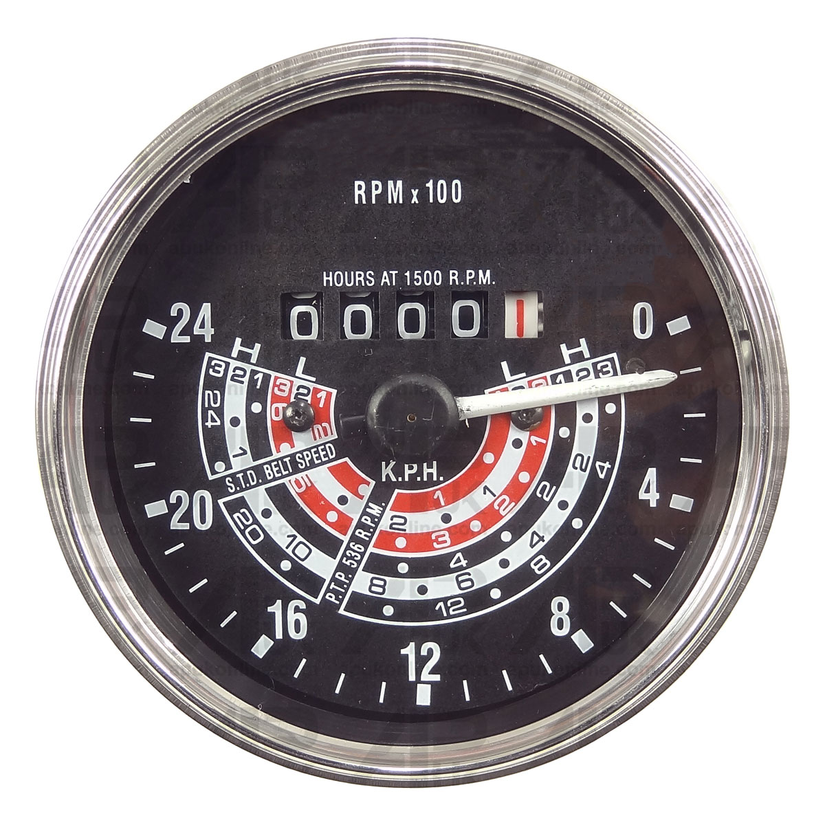 Tachometer Gauge Tractormeter KPH CW Illuminated for Massey Ferguson 35 Tractor