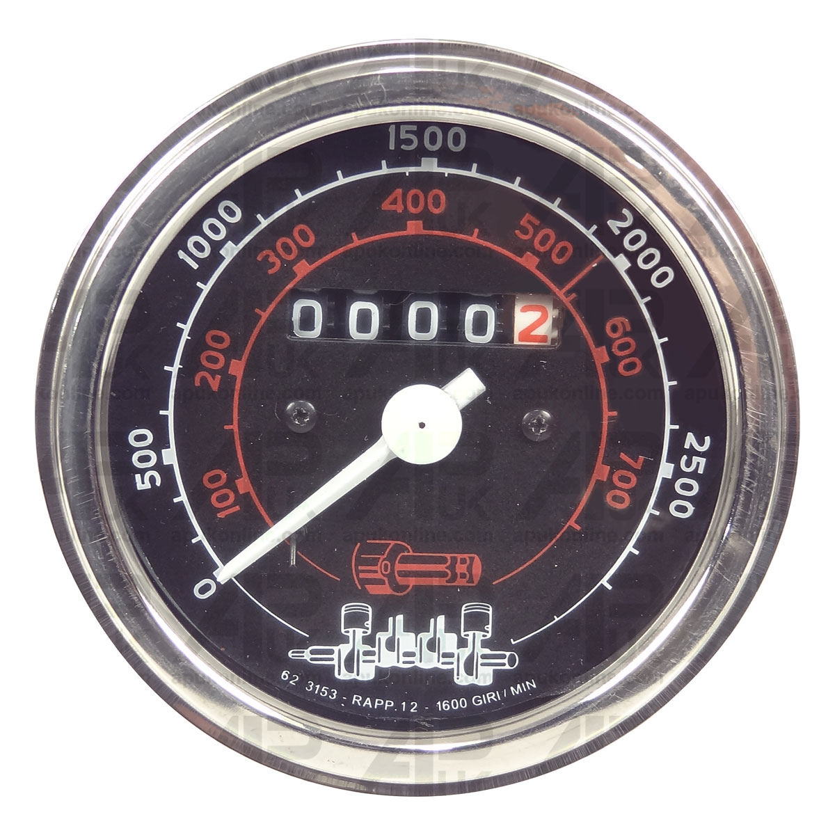 Tractormeter for Fiat 1000 450 480 500 540 550 600 640 900 Clockwise Tractor