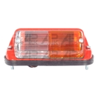 LH Red Metal Body Front Side Light Lamp with Amber Clear Lens