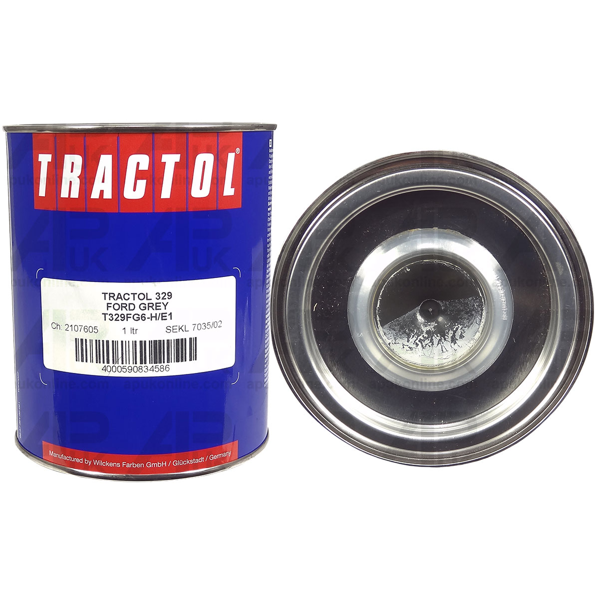 1 Litre Ltr Tin Ford New Holland Light Grey 1965 - 1994 Tractor Paint Tractol