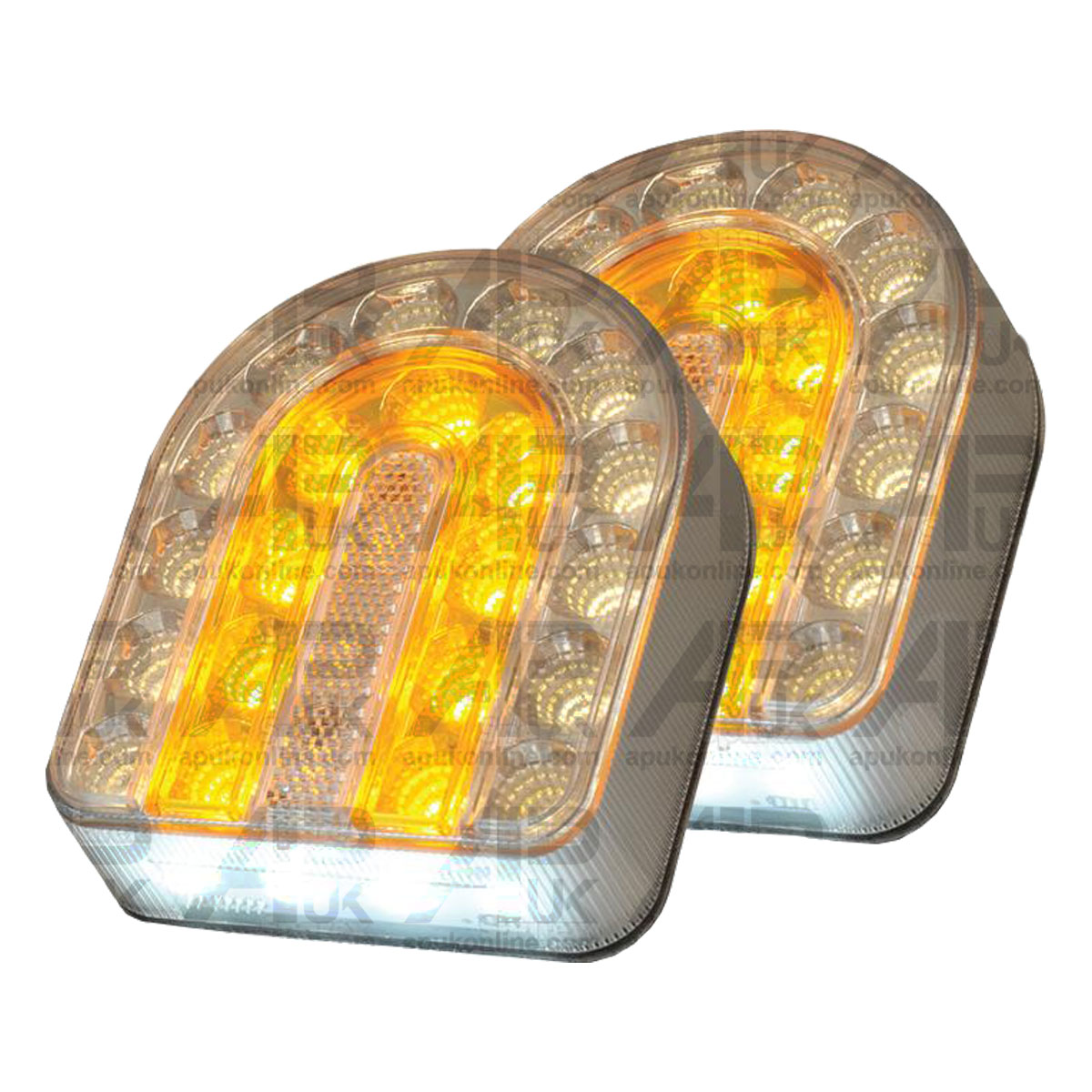 2x Front Lights for Connix Wireless LED Lighting Kit Fautras Wessex &amp; Pegasus