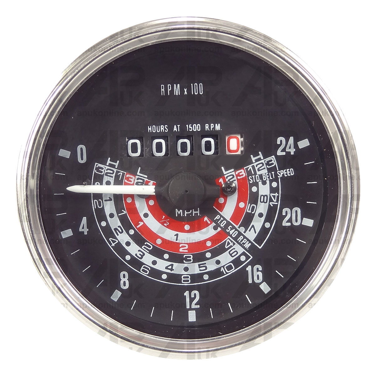 Tachometer Gauge Tractormeter MPH ACW Rev Counter for Massey Ferguson US Tractor