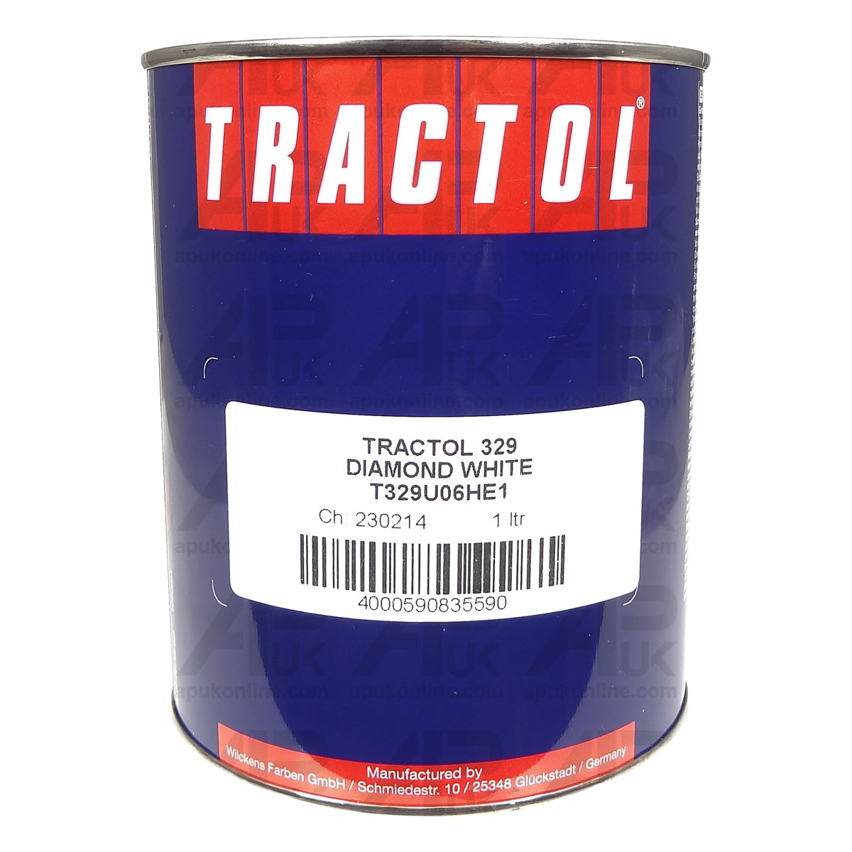 1L 1 Litre Tractol Diamond White Paint for Ford Tractor Combine Loader Backhoe