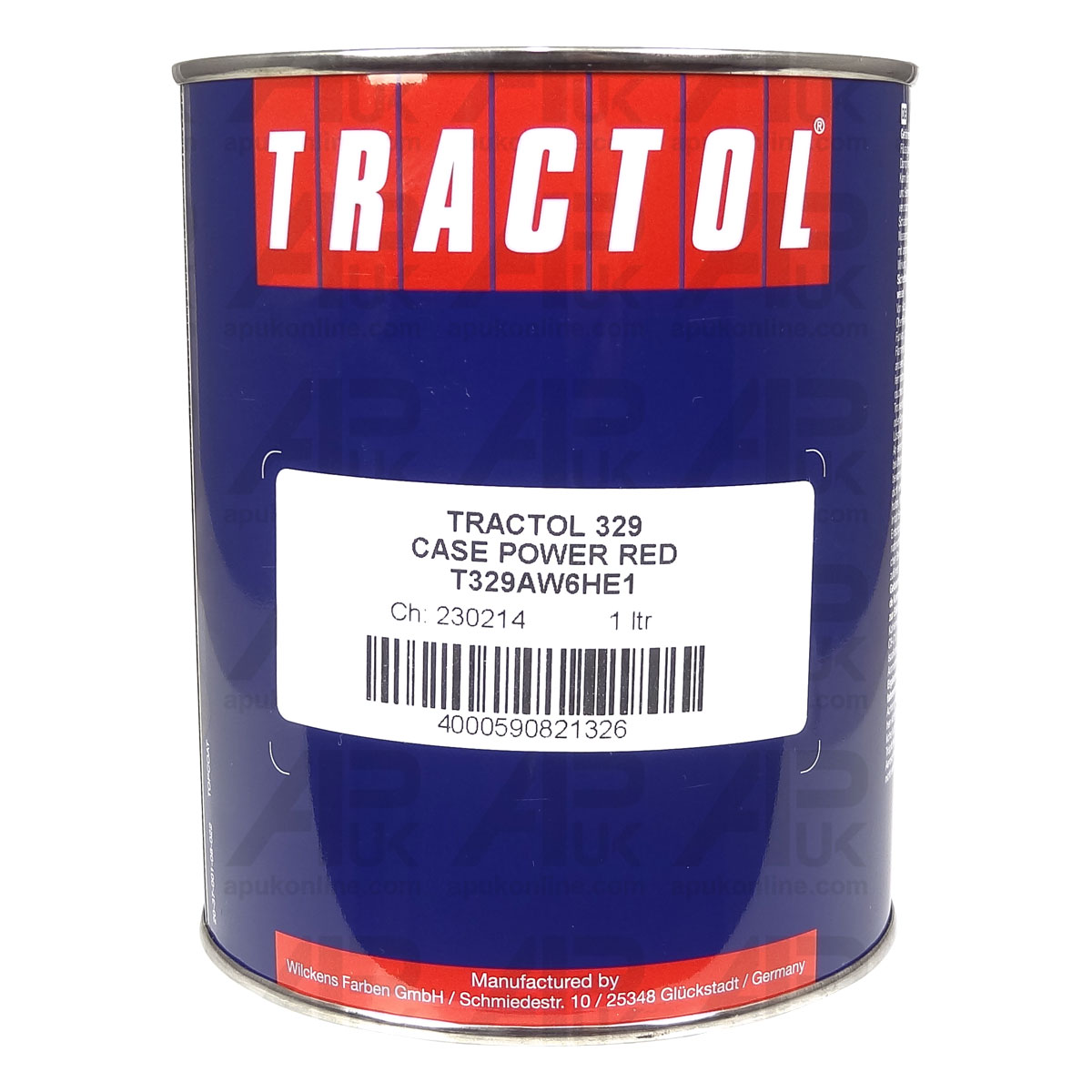 1L 1 Litre Tractol Power Red for Case International IH Tractor Combine Crawler