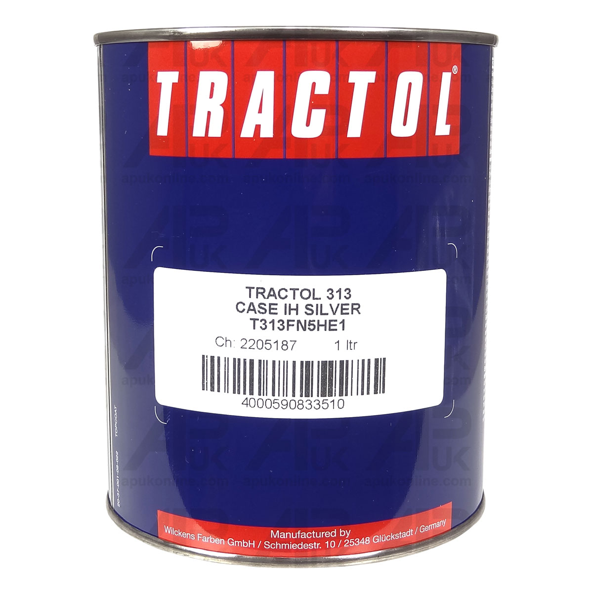 1 Litre Tractol Silver for Case International IH Tractor Swather Backhoe Loader