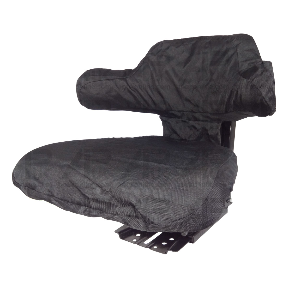 Wraparound Seat Universal Cover Black for JCB Excavator Backhoe Loadall Fastrac
