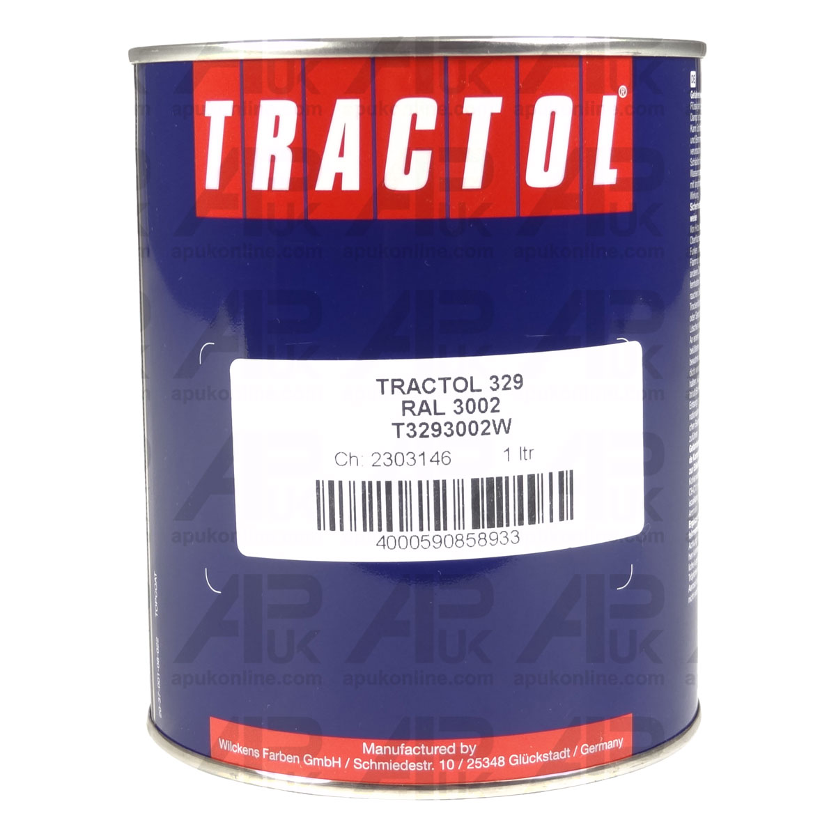1L Litre Tractol Red Enamel Paint for Massey Harris Pony Tractor Row Crop