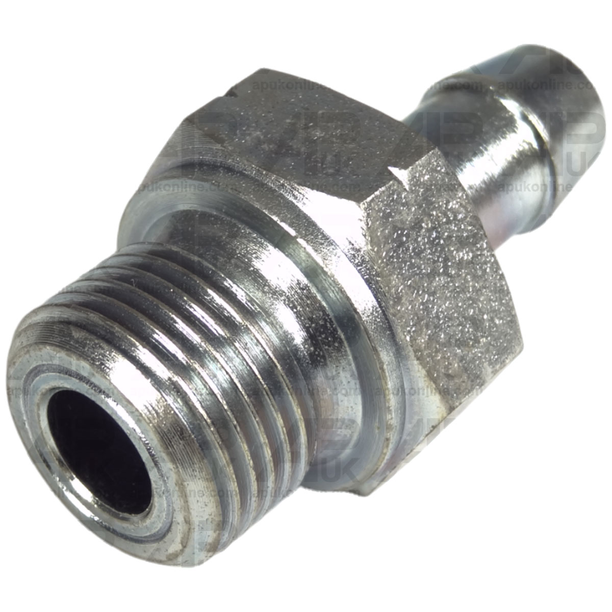 Hose Connector Barb Tail 8mm x 3/8&quot; BSP for Workshop Hydraulics Fluid Transfer