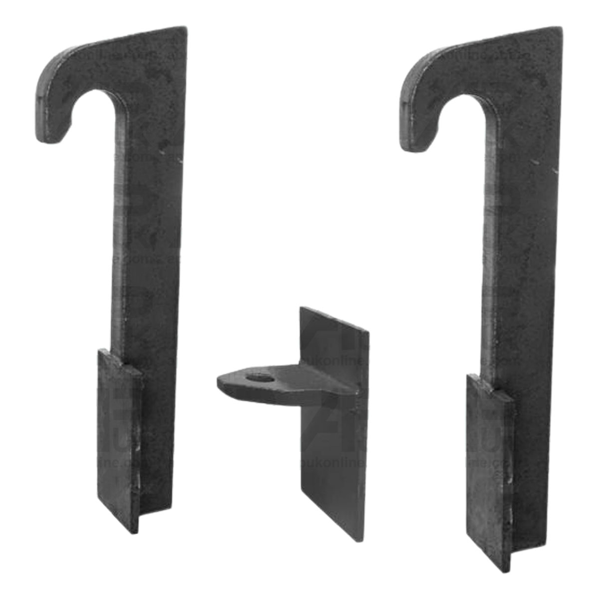 Loader Brackets LH/RH Weld on Quick Hitch Hook Front End for Merlo Telehandler