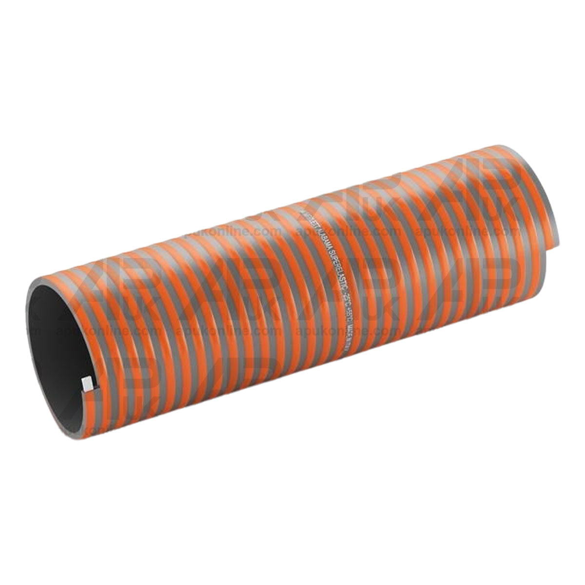 Merlett Alabama PVC Hose 6m Length Pipe 6" Slurry Suction Rectangular Helix