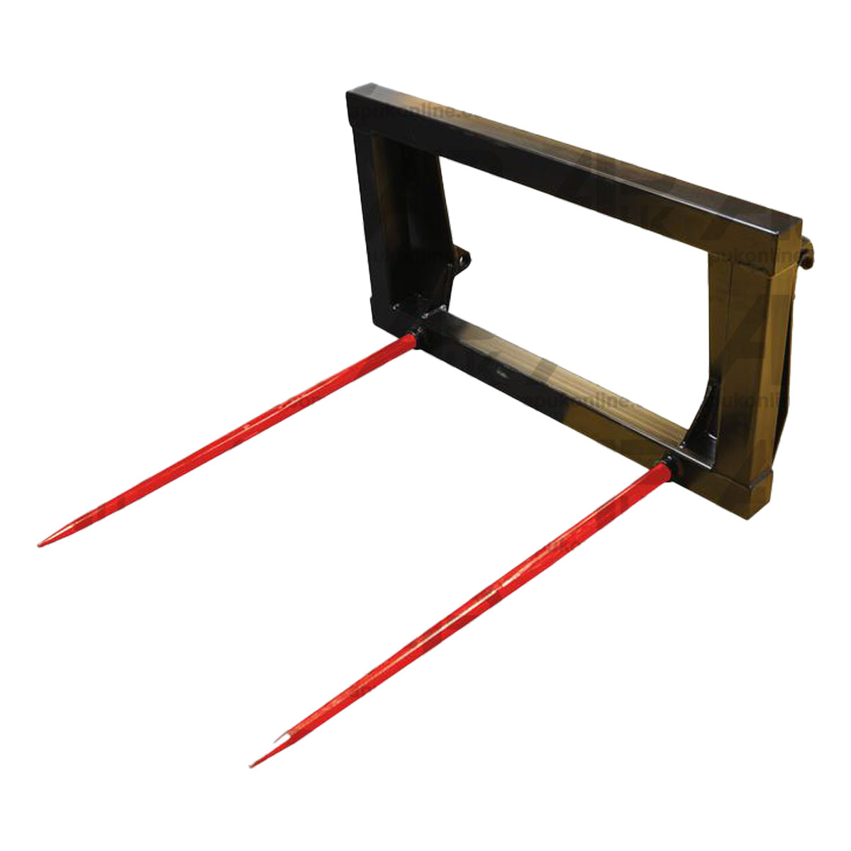 Tractor Bale Frame M28 x 1100mm Conus 2 Tines Spike Quick Euro Brackets Loader