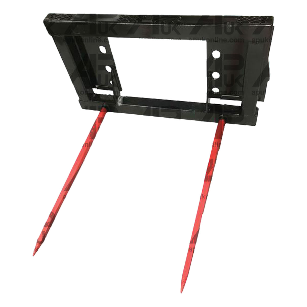 Bale Spike Frame M22 x 1100mm Tines for Skidsteer Bobcat Tractor Euro 8 Brackets