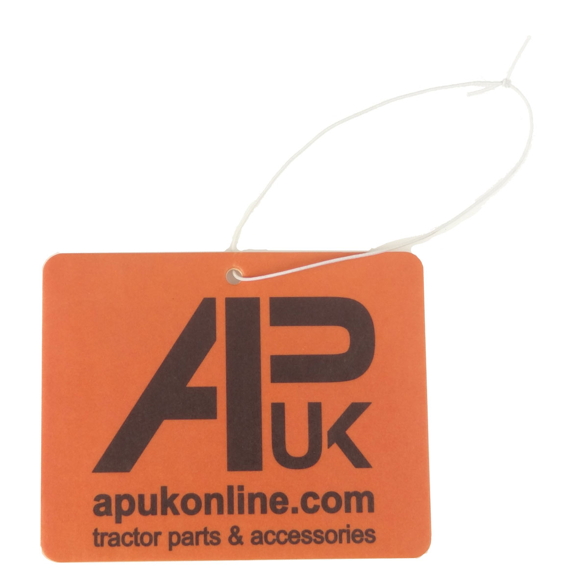 APUK Brand Air Freshener Cherry Pineapple Scent Bright Orange Logo Car Tractor
