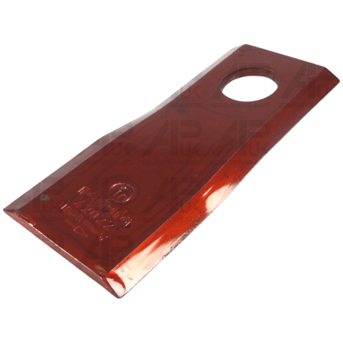 Twisted Blade LH 107 x 45 x 4mm for John Deere Disc Mower Cutting Implement