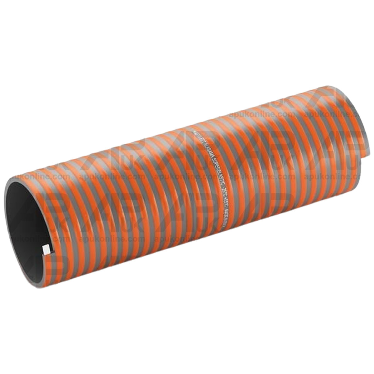 Merlett Alabama PVC Hose 5m Length Pipe 3" Dia Slurry Suction Rectangular Helix