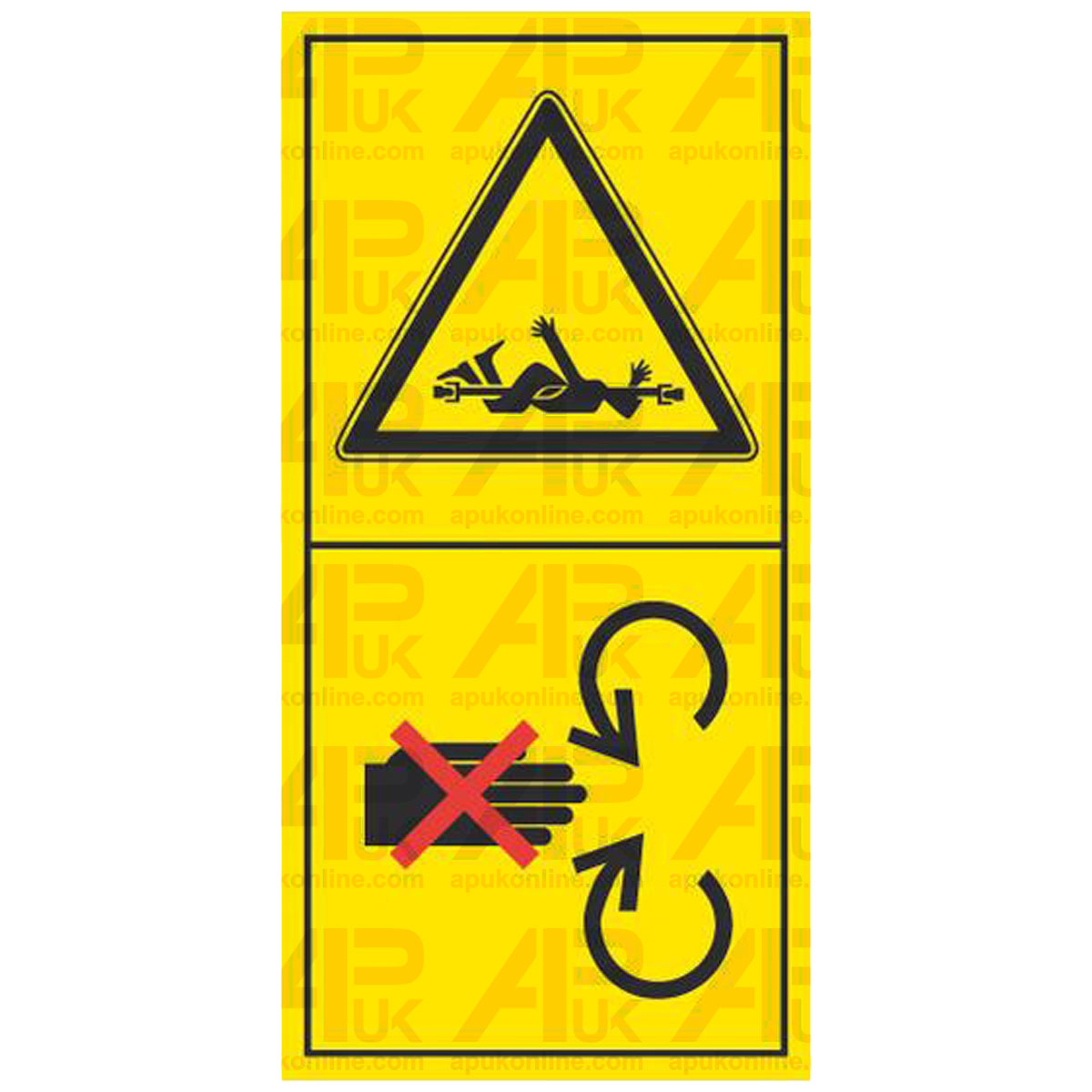 PTO Guard Safety Shield Warning Hazard Label for Kubota Fendt Deutz-Fahr Tractor