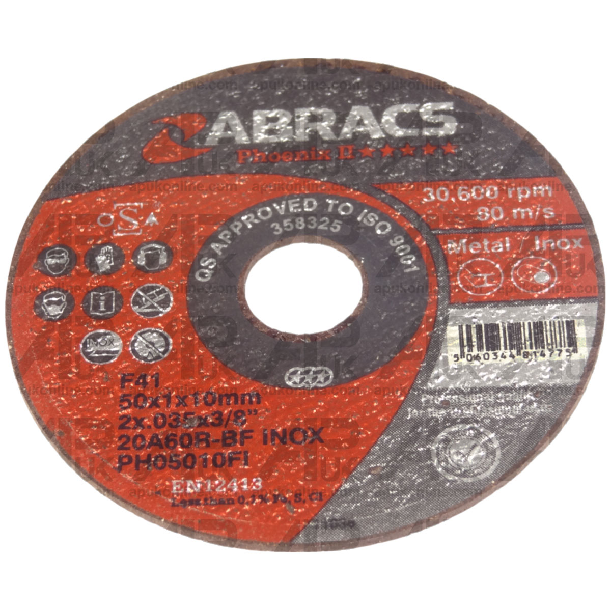 1x Slitting Cutting Disc Air Tool Die Grinder Small 50mm OD 10mm ID F41 Type