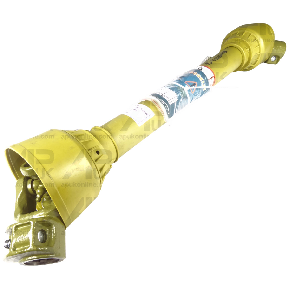 PTO Shaft Complete Yellow 800mm for Kubota Yanmar Iseki Spreader Compact Tractor