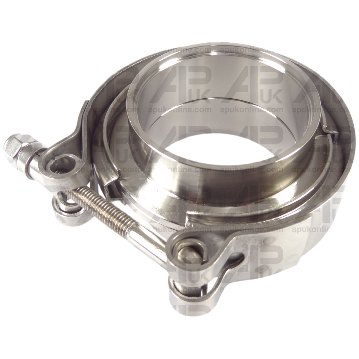 V Band Clamp &amp; Flange 2&quot; 51mm Exhaust Pipe to Turbo Stainless Steel Tractor