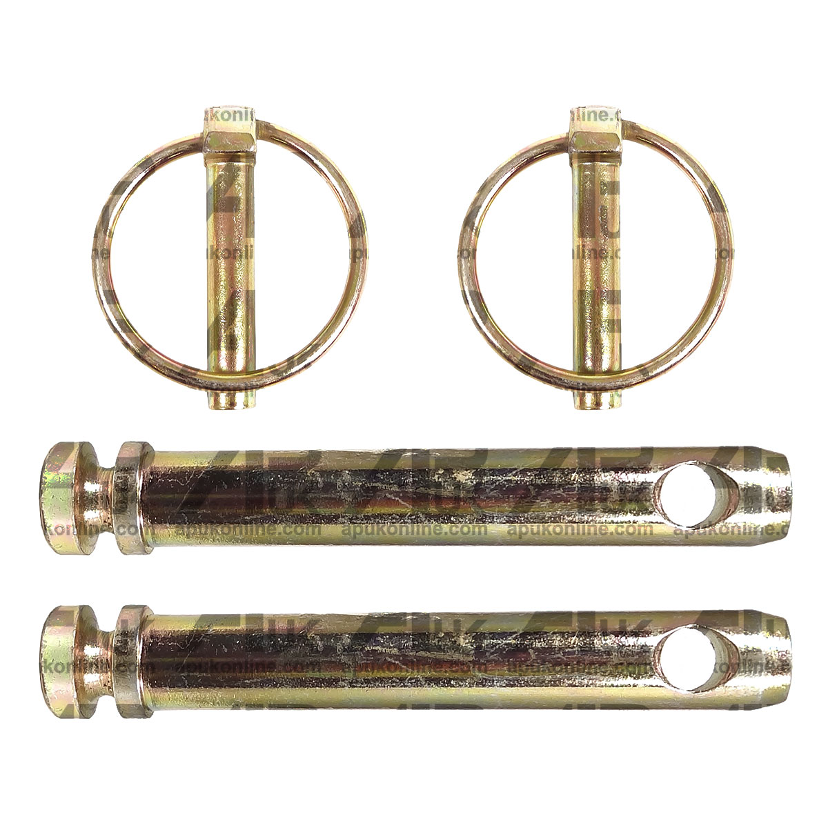 2 Top link pin &amp; lynch pin 19mm for Massey Ferguson Ford John Deere Case Tractor