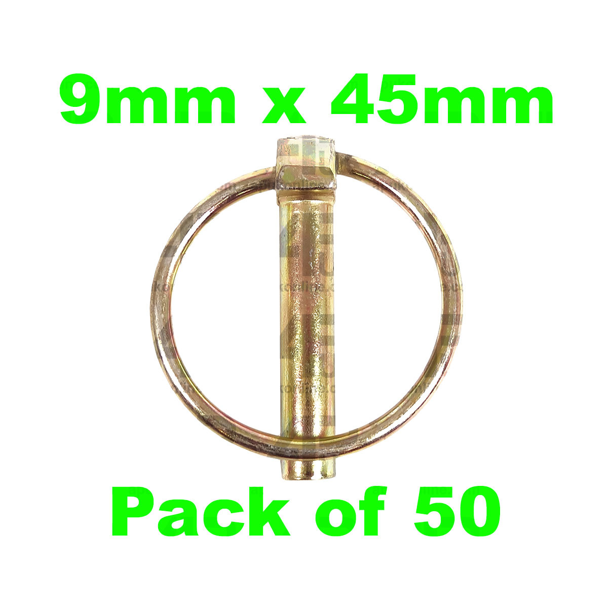 50 Lynch Linch Pins Pin 9 x 45mm Tractor Trailer Linkage Farm Horse Box for JCB