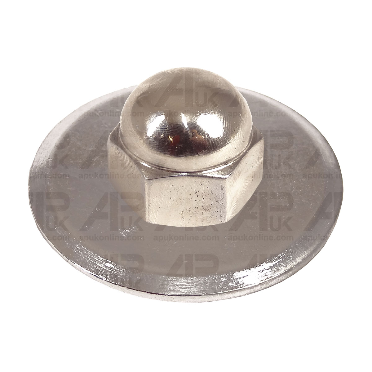 David Brown Steel Chrome Steering Wheel Nut &amp; Washer 880 990 995 996 Tractor