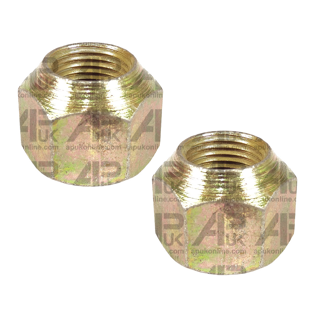 2x Rear Wheel Cone Nut 11/16&quot; UNF for Massey Ferguson 425 435 440 Brazil Tractor