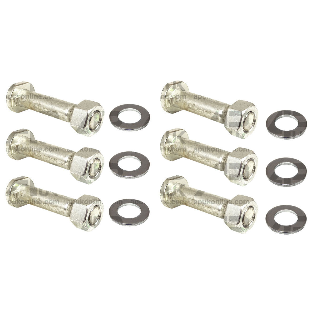 6x Rear Wheel Rim Nut &amp; Bolt 5/8 for Massey Ferguson 168 175 178 185 188 Tractor