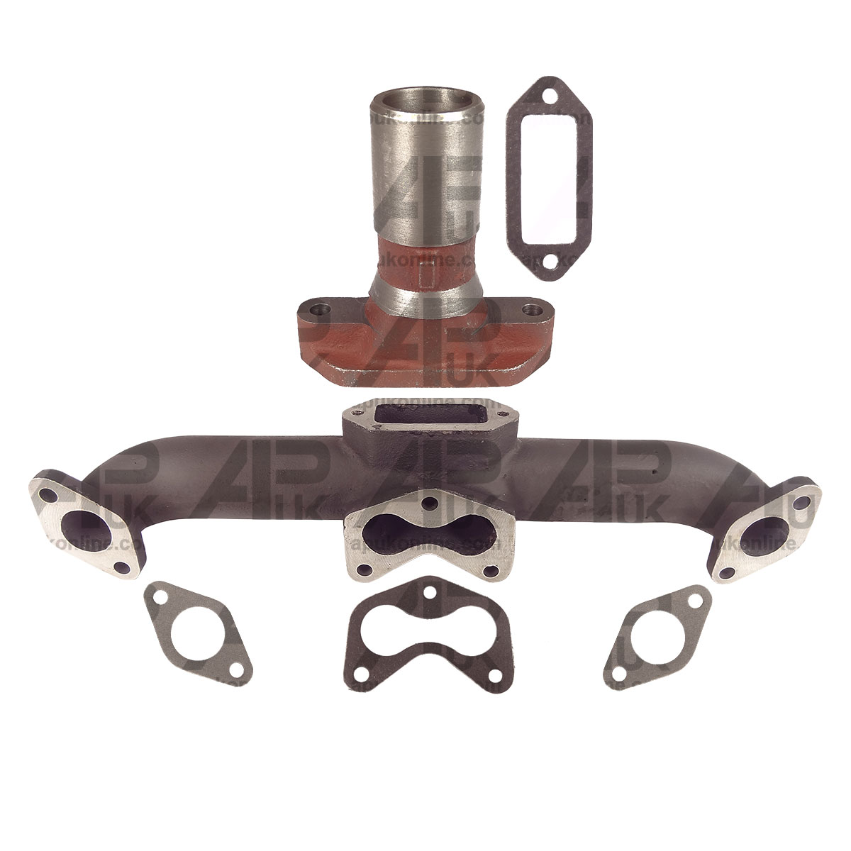 Exhaust Manifold &amp; Elbow Kit for David Brown 990 995 996 1200 1210 1290 Tractor