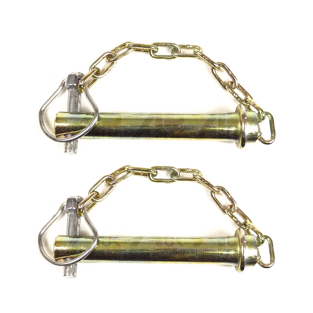 PAIR Top Link Pin &amp; Linch on Chain Linkage for Massey David Brown Cat 1 Tractor