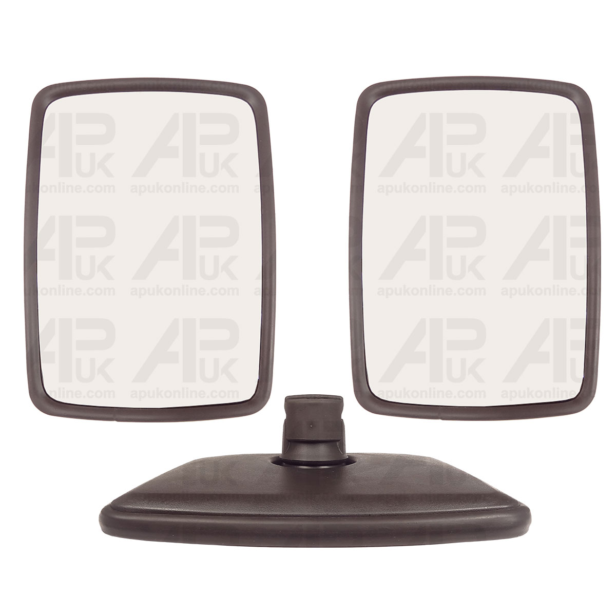 Universal Wing Mirror Head Pair 11.5&quot; x 8.5&quot; Tractor Digger Lorry Truck Plant