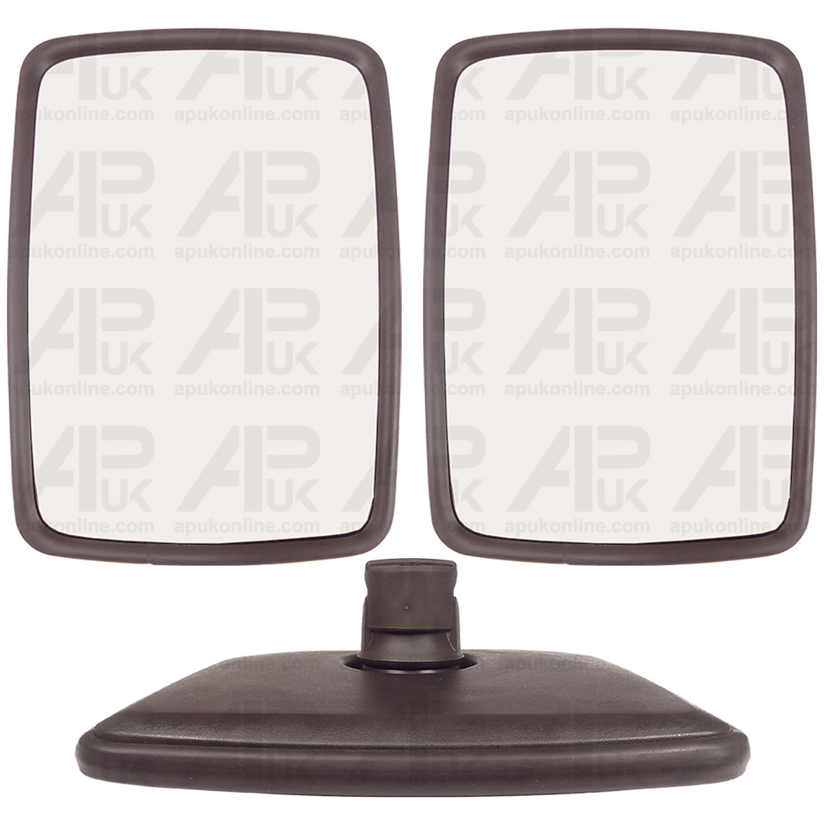 Universal Wing Mirror Head Pair 11.5&quot; x 8.5&quot; Tractor Digger Lorry Truck Plant