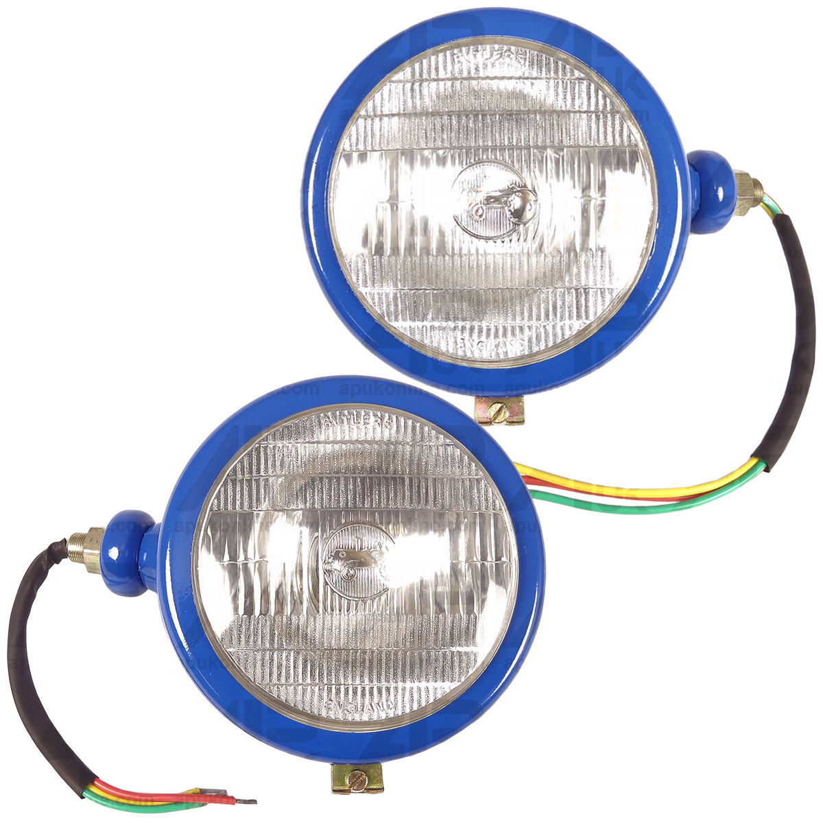 2x Blue Front Headlight Lamp for Ford 2000 2600 3000 3600 4000 4600 5000 Tractor
