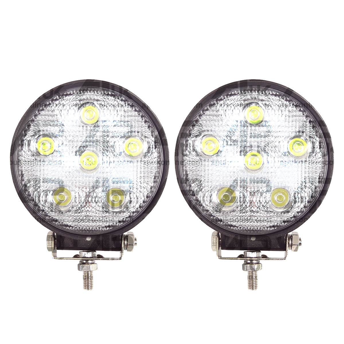 2x 18W LED work Light Lamp 12V Flood Beam 24V Truck Tractor 4x4 ATV Quad Boat