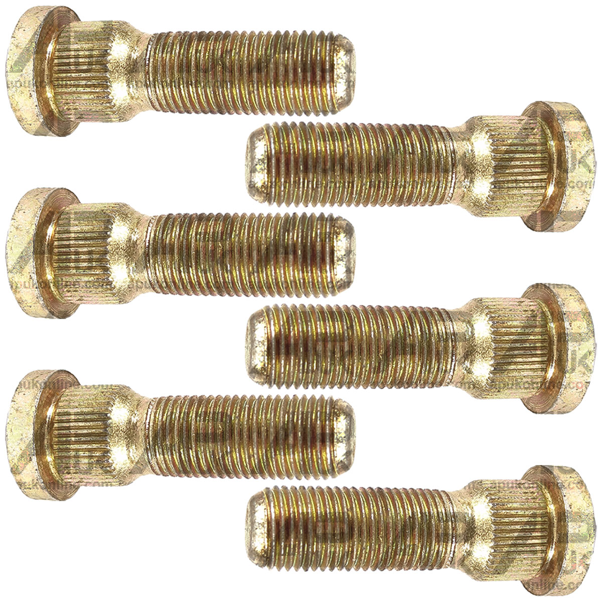 6x Front Wheel Bolt Stud for Fordson Dexta Super Ford 4110 6610 7740 Tractor