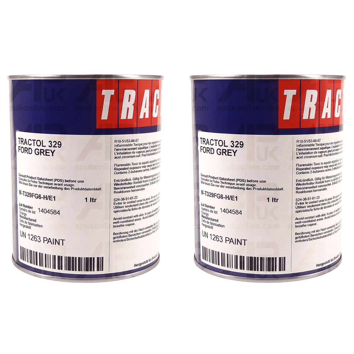 2L Grey Paint Tractol Quality Gray Enamel for Ford New Holland Fordson Tractor