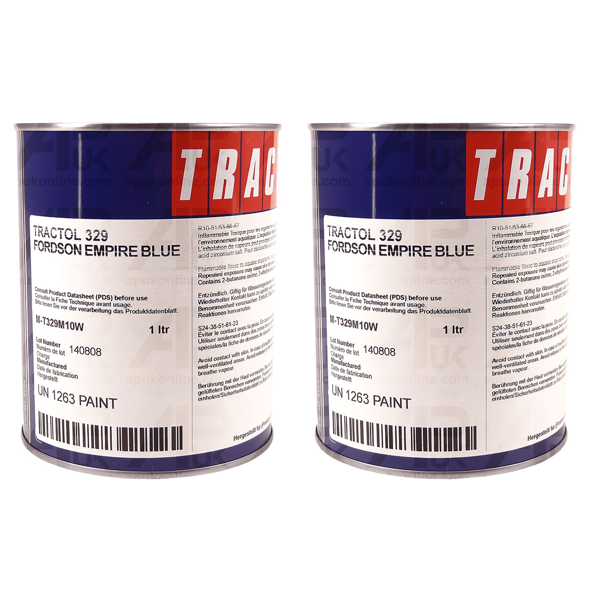 2L Empire Blue Tractol Paint for Ford Fordson Major Dexta Super Power Tractor