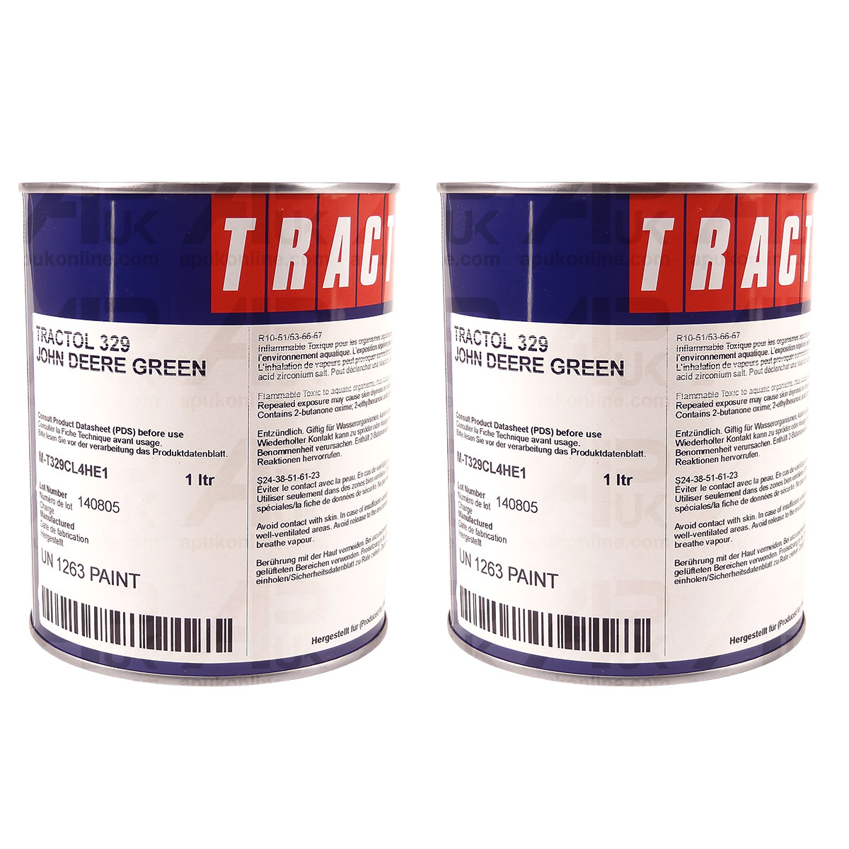 2 Litre Green Tractol Paint Enamel for Agricultural Machinery John Deere Tractor
