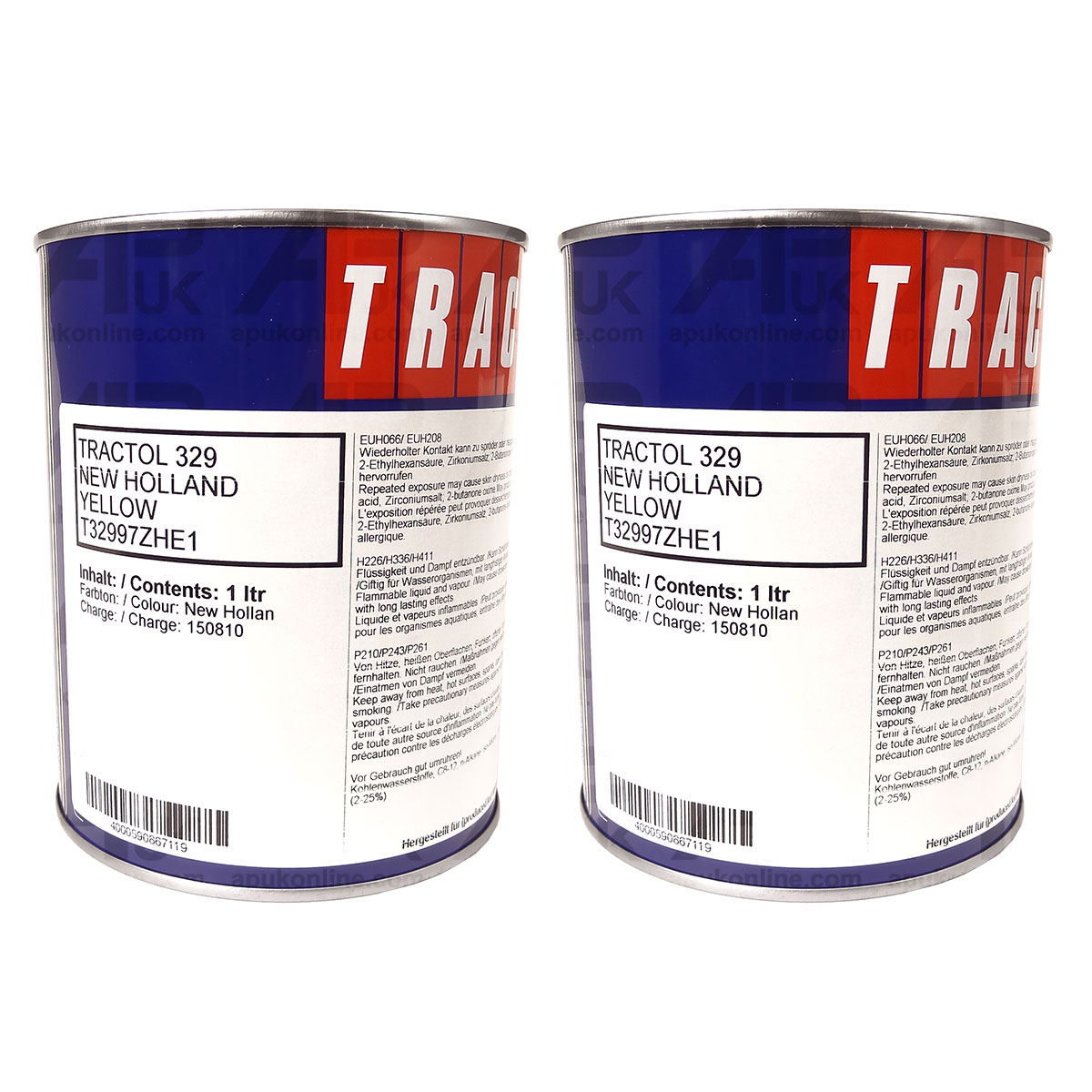2 Litre Tractol Paint for New Holland Yellow Machinery Tractor Combine QUALITY