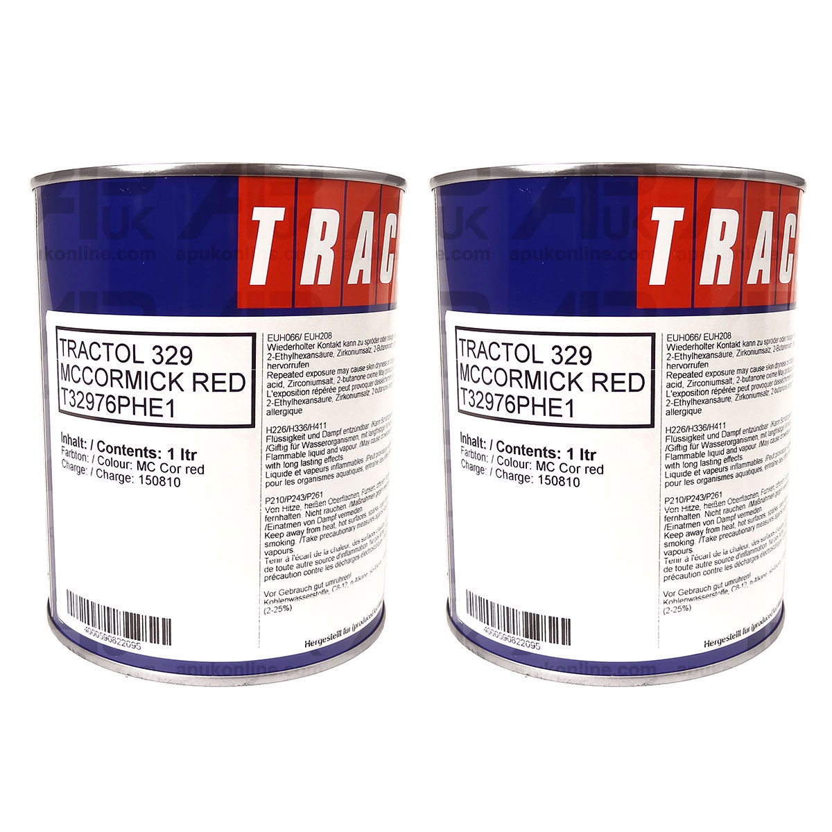 2 Litre Red Tractol Paint for McCormick 2L Machinery Tractor Mc Cormick QUALITY