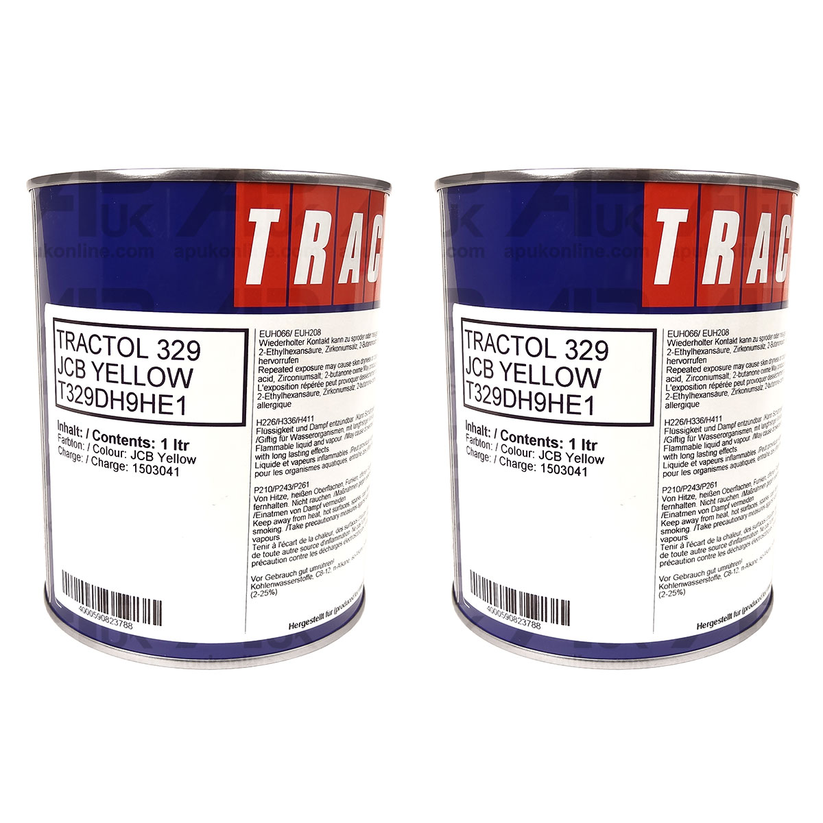 2 Litre Yellow Tractol Paint for JCB Digger Machinery Plant Excavator 3CX Enamel