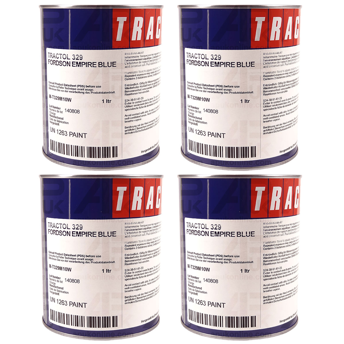 4L Empire Blue Tractol Paint for Ford Fordson Major Dexta Super Power Tractor
