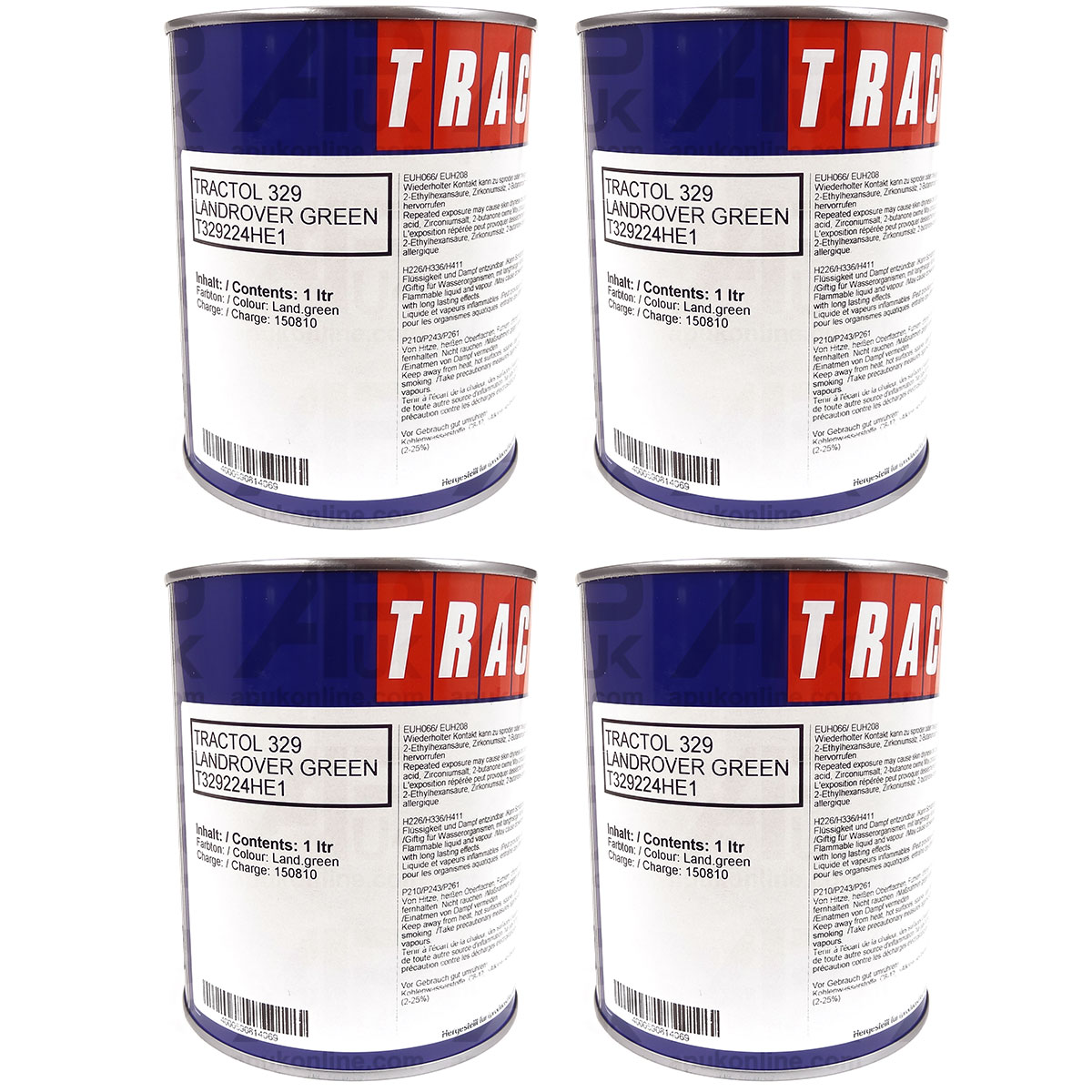 4 Litre Green Tractol Paint 4L for Land Rover Defender Enamel Tractor Landrover
