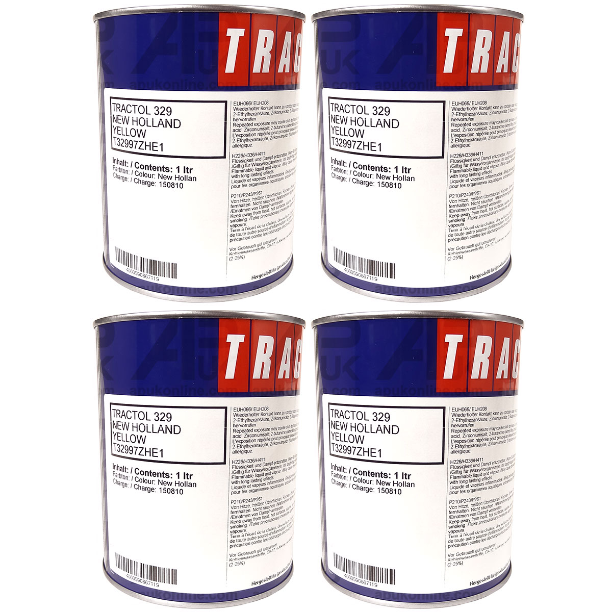 4 Litre Tractol Paint for New Holland Yellow Machinery Tractor Combine QUALITY